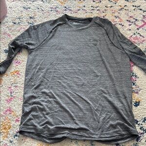 Gray Men's Shirt Project Rock Quarter Sleeves